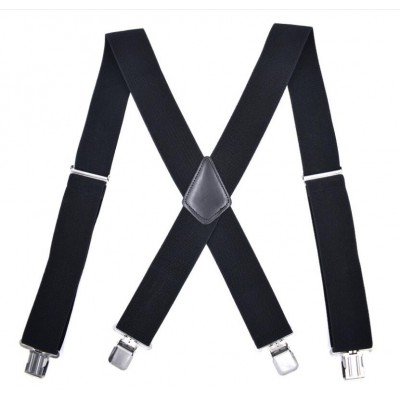 Hot Selling 5cm X Shape Elastic Workman Suspenders Wholesale Mens Adjustable Polyester Braces Suspenders